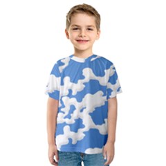 Cloud Lines Kids  Sport Mesh Tee