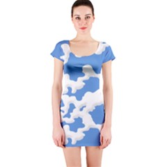 Cloud Lines Short Sleeve Bodycon Dress