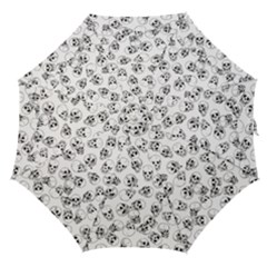 A Lot Of Skulls White Straight Umbrellas