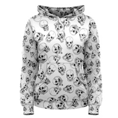 A Lot Of Skulls White Women s Pullover Hoodie