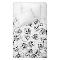 A Lot Of Skulls White Duvet Cover Double Side (single Size)