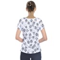 A Lot Of Skulls White Short Sleeve Front Detail Top View2