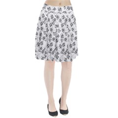 A Lot Of Skulls White Pleated Skirt