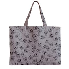 A Lot Of Skulls Grey Zipper Mini Tote Bag by jumpercat