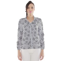 A Lot Of Skulls Grey Wind Breaker (women)