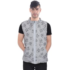 A Lot Of Skulls Grey Men s Puffer Vest by jumpercat