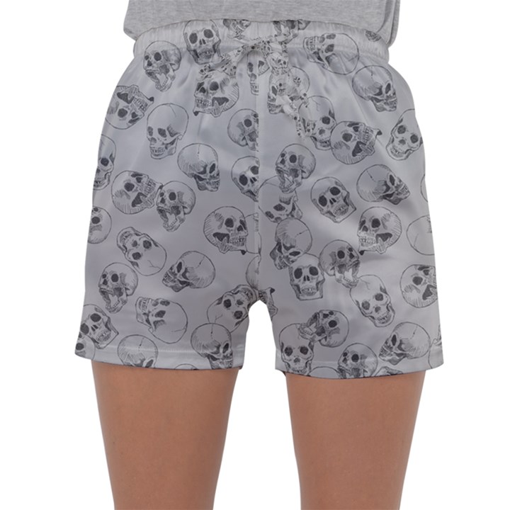 A Lot Of Skulls Grey Sleepwear Shorts