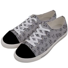 A Lot Of Skulls Grey Women s Low Top Canvas Sneakers by jumpercat