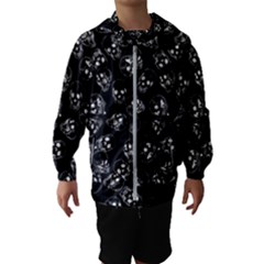 A Lot Of Skulls Black Hooded Wind Breaker (kids)