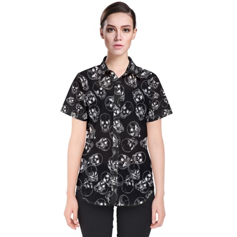 A Lot Of Skulls Black Women s Short Sleeve Shirt by jumpercat