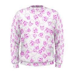 A Lot Of Skulls Pink Men s Sweatshirt