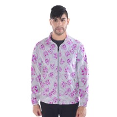 A Lot Of Skulls Pink Wind Breaker (men)