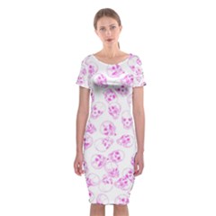 A Lot Of Skulls Pink Classic Short Sleeve Midi Dress by jumpercat