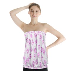 A Lot Of Skulls Pink Strapless Top by jumpercat