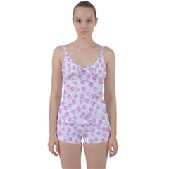 A Lot Of Skulls Pink Tie Front Two Piece Tankini by jumpercat