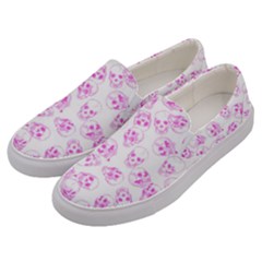 A Lot Of Skulls Pink Men s Canvas Slip Ons by jumpercat