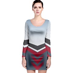 Modern Shapes Long Sleeve Bodycon Dress by jumpercat