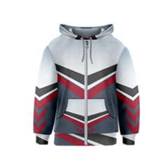 Modern Shapes Kids  Zipper Hoodie