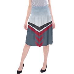 Modern Shapes Midi Beach Skirt by jumpercat