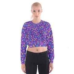 Retro Wave 1 Cropped Sweatshirt