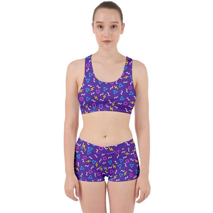 Retro Wave 1 Work It Out Sports Bra Set