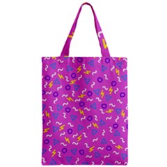 Retro Wave 2 Zipper Classic Tote Bag