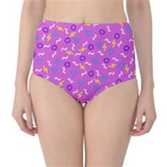 Retro Wave 2 High-Waist Bikini Bottoms