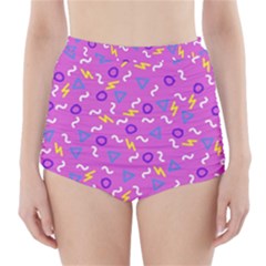 Retro Wave 2 High-Waisted Bikini Bottoms