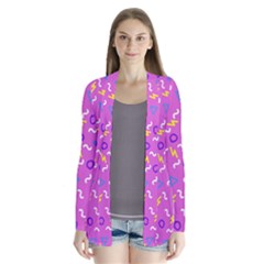 Retro Wave 2 Drape Collar Cardigan