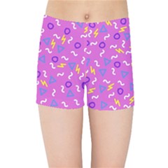 Retro Wave 2 Kids Sports Shorts by jumpercat