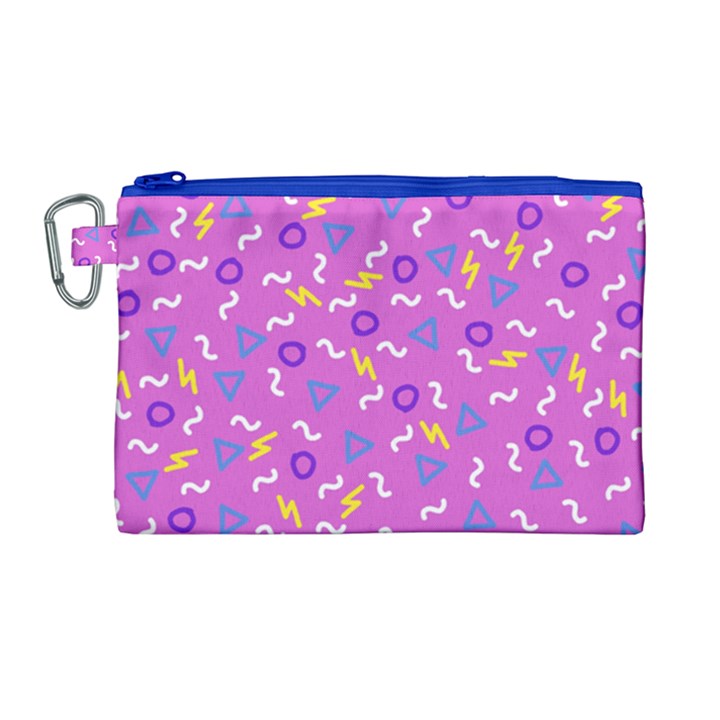 Retro Wave 2 Canvas Cosmetic Bag (Large)