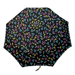 Retro Wave 3 Folding Umbrellas