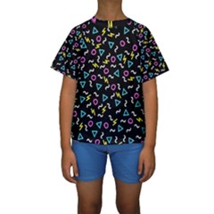 Retro Wave 3 Kids  Short Sleeve Swimwear