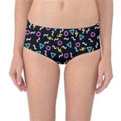 Retro Wave 3 Mid-waist Bikini Bottoms