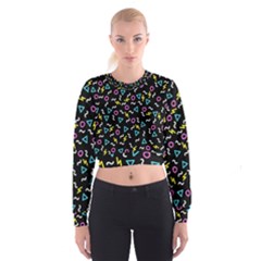 Retro Wave 3 Cropped Sweatshirt