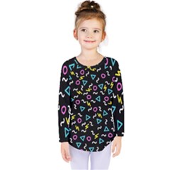 Retro Wave 3 Kids  Long Sleeve Tee