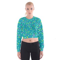 Retro Wave 4 Cropped Sweatshirt