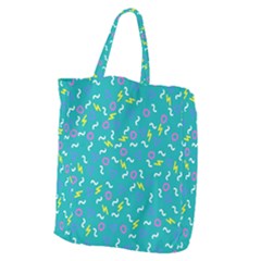 Retro Wave 4 Giant Grocery Zipper Tote