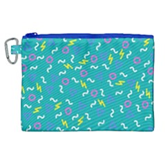 Retro Wave 4 Canvas Cosmetic Bag (xl)