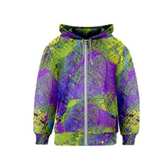 Ink Splash 02 Kids  Zipper Hoodie