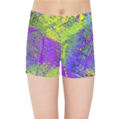 Ink Splash 02 Kids Sports Shorts