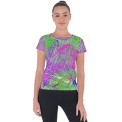 Ink Splash 03 Short Sleeve Sports Top  by jumpercat