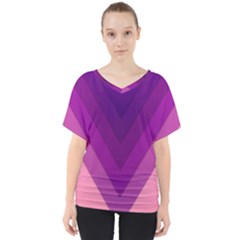 Tri 01 V-neck Dolman Drape Top