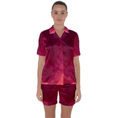 Tri 02 Satin Short Sleeve Pyjamas Set