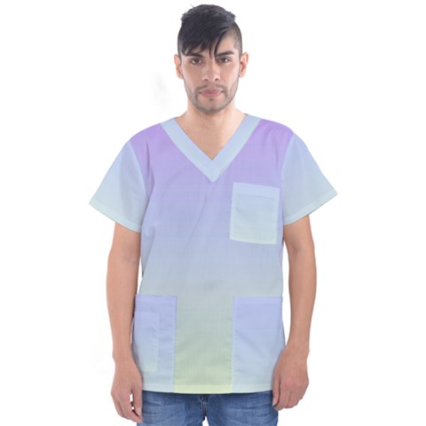 Vanilla Gradient Men s V-neck Scrub Top by jumpercat