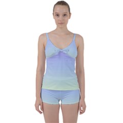 Vanilla Gradient Tie Front Two Piece Tankini by jumpercat