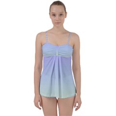 Vanilla Gradient Babydoll Tankini Set