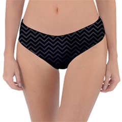 Dark Chevron Reversible Classic Bikini Bottoms by jumpercat