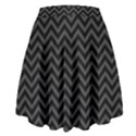 Dark Chevron High Waist Skirt View2