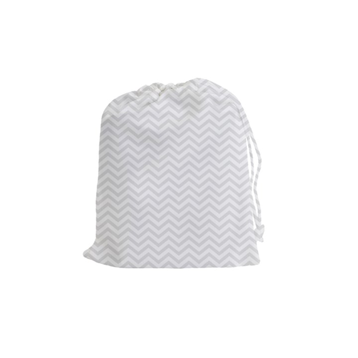 Light Chevron Drawstring Pouches (Medium) 